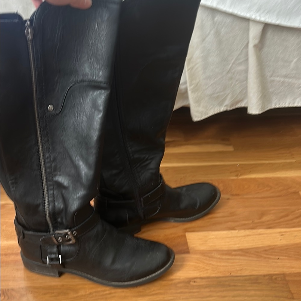 G by Guess Black Heeled Boots
